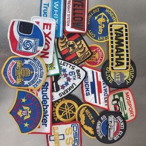 Patches Vintage Assorted Embroidered Patches Collection